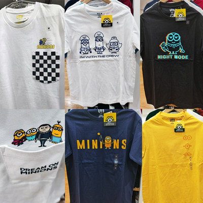 小黄人minions迷你兵团2联名优衣库uniqlo短袖印花t恤weekend 虎窝淘