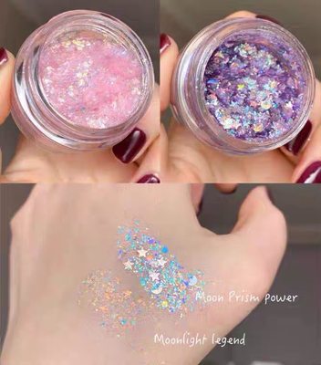 美国官网colourpop美少女啫喱大亮片眼影膏moonlight Legend分装 虎窝淘