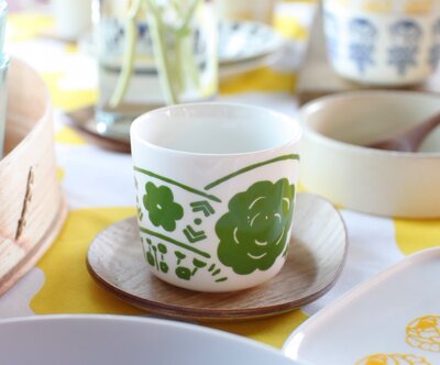 春夏 北欧芬兰marimekko同款手握杯马克杯圆盘早餐盘咖啡牛奶杯 虎窝淘