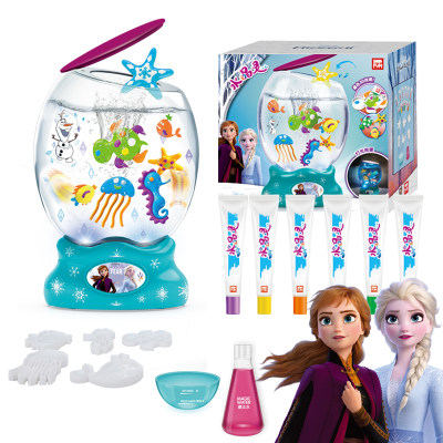 迪士尼冰雪奇缘2水晶灵海洋动物精灵儿童diy女童手工玩具3 6 10岁 虎窝淘