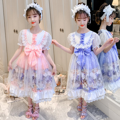 萝莉塔女童洛丽塔裙子正版童装lolita洋装夏季款公主裙连衣裙春秋 虎窝淘