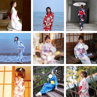 青木元微瑕和服浴衣合辑不退不换的哦 虎窝淘