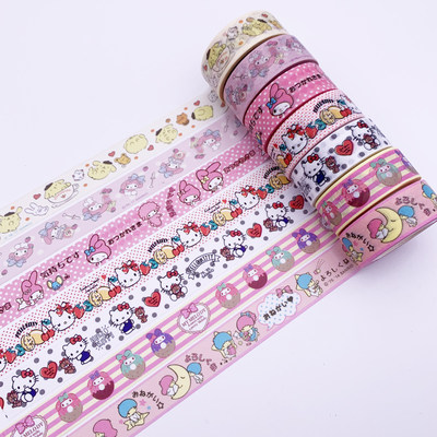 凯蒂猫美乐蒂角落生物史努比米老鼠和纸胶带分割线易贴文具 虎窝淘