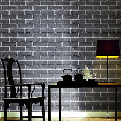 中式复古砖纹红砖青砖仿古砖头墙纸3d立体砖块文化石背景墙壁纸 虎窝淘