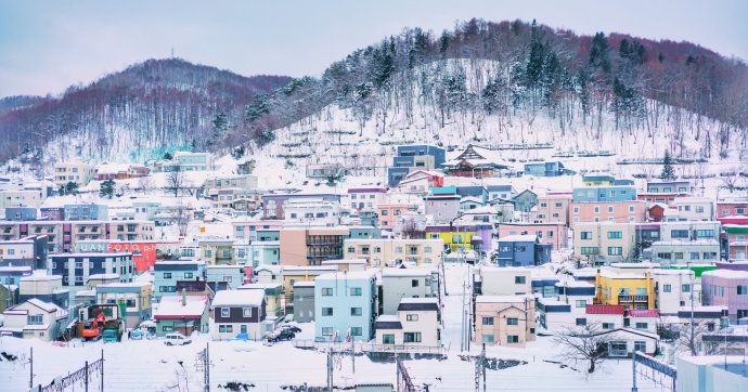 一生中定要有一个冬天留给北海道