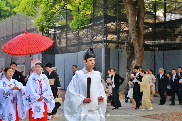 日本神前式婚礼 好像葬礼一般 神圣严肃