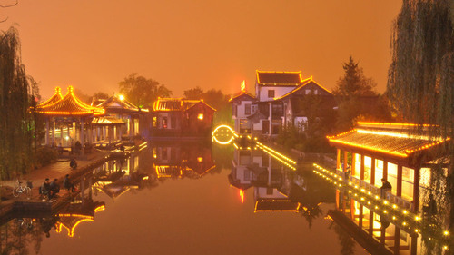 美轮美奂的济南夜景