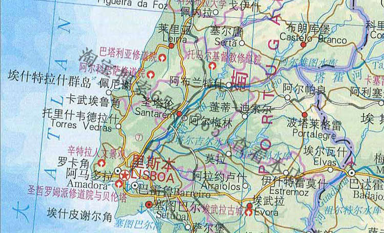葡萄牙旅游攻略 自由行中文版地图 里斯本波尔