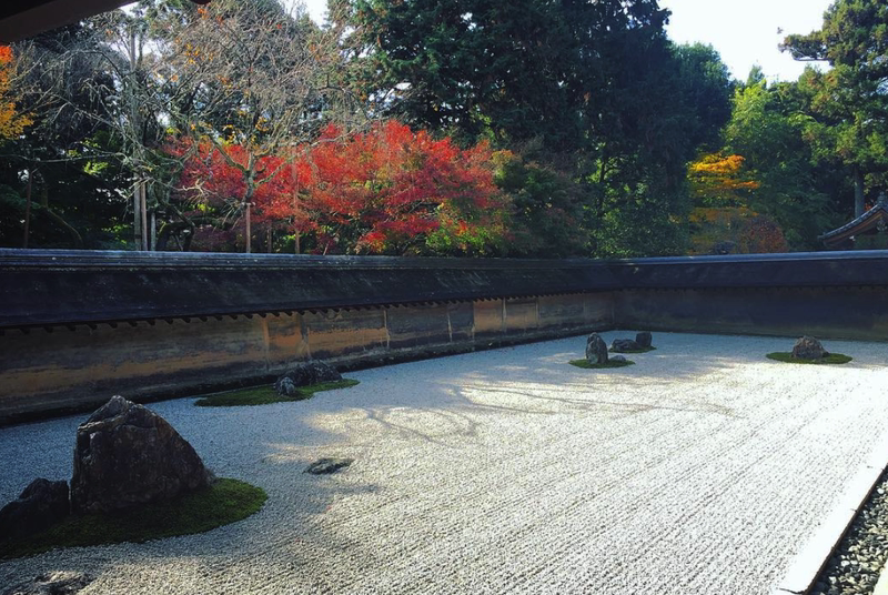 京都龍安寺 枯山水的禅