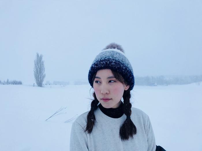 雪国北海道姑娘穿什么