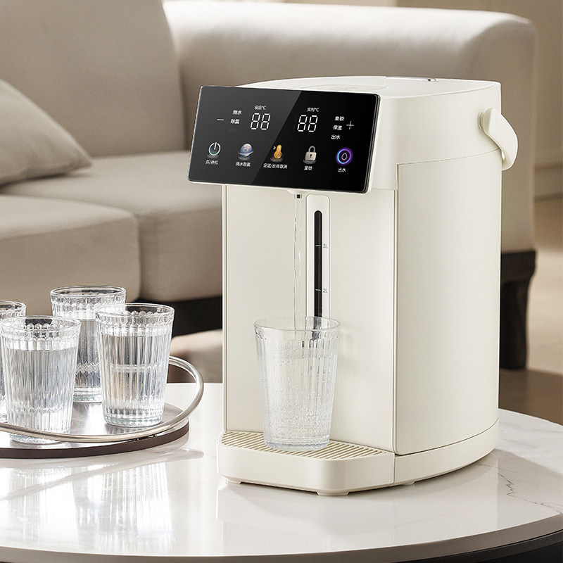 美的电热水瓶有钛恒温烧水壶饮水机家用热水壶智能保温一体小魔方