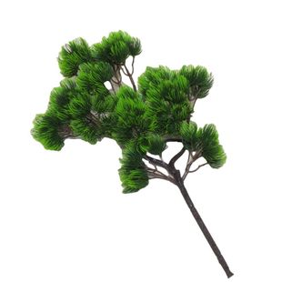 仿真松枝崖柏枝美人松假花松树盆栽仿真松树枝迎客松装饰假树枝叶