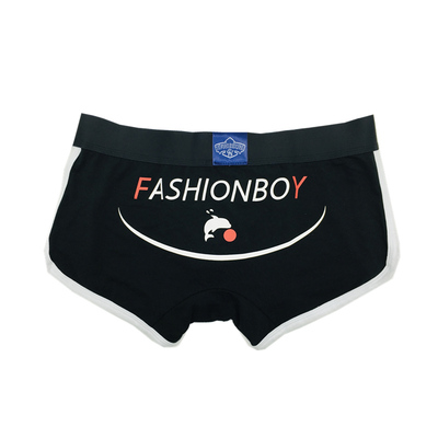 印花可爱风宽松运动青年四角短裤