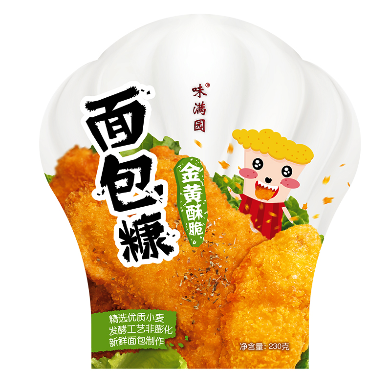 味滿園清真白面包糠家用小包裝230g油炸香酥炸雞粉裹粉炸南瓜餅