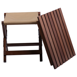 Fantasy Garden梦花园折叠实木马扎凳茶几两用便携户外小板凳桌子