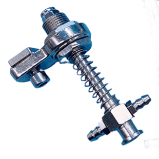 机械手配件吸盘座天行大头侧进气金具配固定块单孔螺母三件套组合