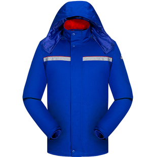 加油站防静电冬季工作服棉衣男油田电网防寒棉服冷库劳保棉袄套装