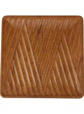 皇吉手工缅甸柚木正方形收纳托盘