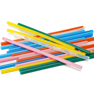 热熔胶棒彩色胶棒 热溶硅胶高黏胶条热熔胶枪手工diy模型制作工具