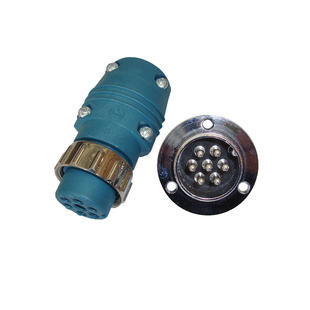 二保焊机送丝机控制线6芯7芯航空插头插座连接接头气保焊机头配件