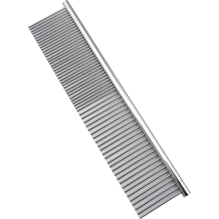 玄鸟专业宠物梳子不锈钢梳直排梳狗狗猫美容梳子大型犬泰迪开结梳