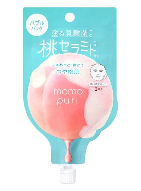 BCL日本momopuri涂抹式泡泡乳酸菌保湿补水滋润碳酸舒缓润泽面膜