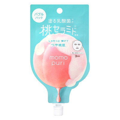 BCL日本momopuri涂抹式泡泡乳酸菌保湿补水滋润碳酸舒缓润泽面膜
