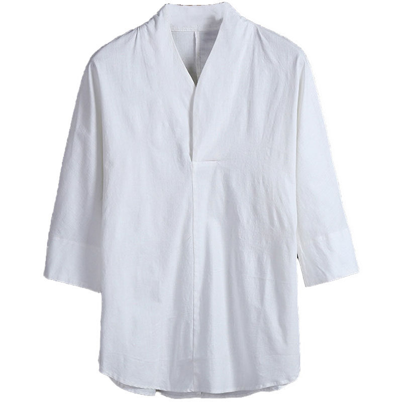 秋季中国风现代唐装男古风青年改良版汉服僧服居士服禅修服茶人服