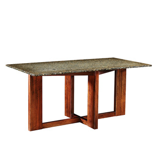 楷模 火烧石餐桌班诺餐桌餐椅现代简约餐厅餐桌椅家具