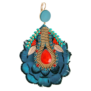 SATELLITE  ALIZIA系列耳饰女款高级感耳坠水晶羽毛小众配饰礼物