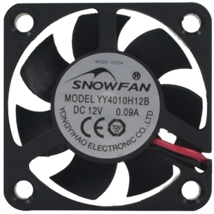 SNOWFAN 4CM静音高速12V散热风扇4010液压双滚珠电脑显卡小风机