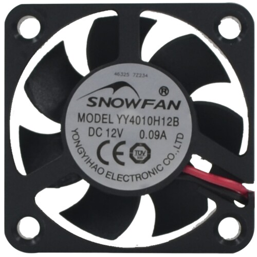 SNOWFAN 4CM静音高速12V散热风扇4010液压双滚珠电脑显卡小风机