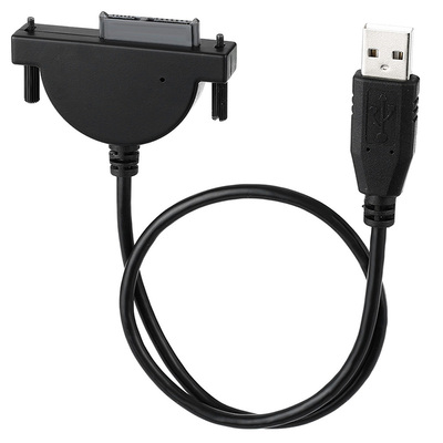 FVH 弯头 USB 3.0 Slimline SATA 7+6 易驱线 SATA笔记本光驱用