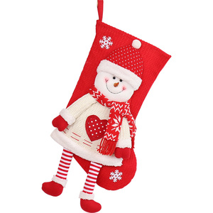 圣诞袜子礼物袋大号圣诞节装饰礼品袋幼儿园儿童圣诞礼物装饰挂件