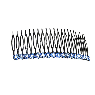 简约风发梳插梳发夹顶夹刘海头饰气质网红倒插彩钻发卡多齿大号潮