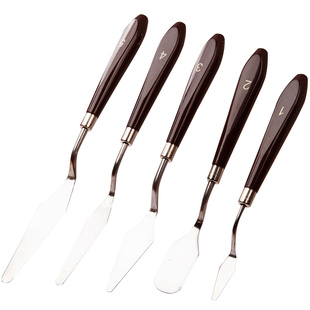 柏伦斯油画刀套装丙烯水粉颜料挑刀调色刀油画棒刮刀美术用品肌理刀软刀铲刀平头大尖小尖头圆头绘画材料工具