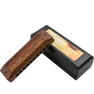 SUZUKI日本原装进口铃木MR-550胡桃木10孔专业演奏布鲁斯蓝调口琴