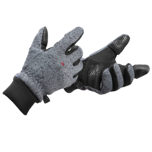 马田触屏手套加厚保暖男女冬加绒防寒露半指开车防滑相机专业摄影