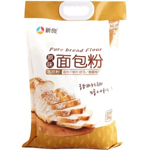 新良原味面包粉5kg*3高筋面粉 烘焙原料面包机家用烘焙粉