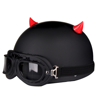 hba复古电瓶车头盔冬季保暖电动车女可爱四季通用安全帽3c认证