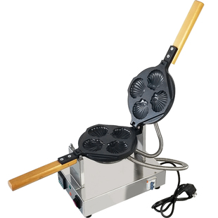 誉蜂巢贝壳电热烤机商用网红肉松小贝糕点烘培小吃全自动烤饼机器