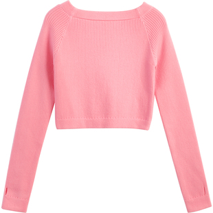 儿童舞蹈服小毛衣外套秋冬芭蕾舞练功服女童中国舞外搭跳舞小披肩