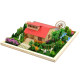 Architectural sand table model diy handmade ornaments wooden