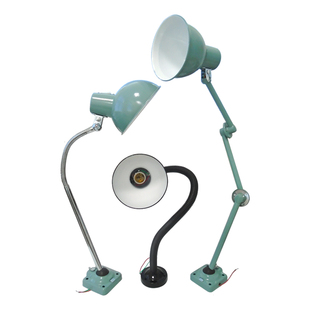 老式车床灯JB普车灯架工作照明灯万向软管灯E27瓷口机床工作灯罩