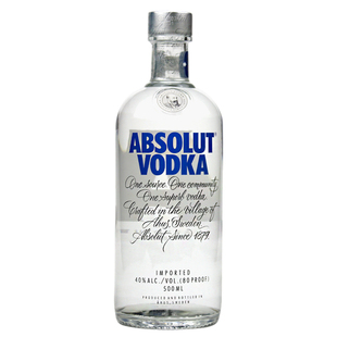 绝对伏特加absolut原味500ml vodka鸡尾酒基酒瑞典进口洋酒正品
