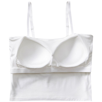 Modal Mid-Length Mid-Length Exposed Navel Suspender Bandeau Bra Thin Push-up Sports Bra ສໍາລັບເດັກຍິງ