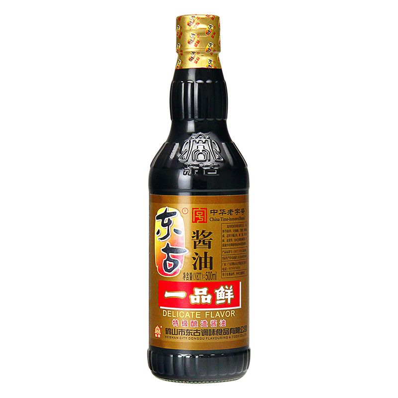 东古一品鲜酱油500ml3瓶包邮拌饭家庭调味品黄豆生抽特级酿造酱油