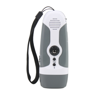 手摇手电筒带FM收音机防护应急救灾带警报手电筒家用