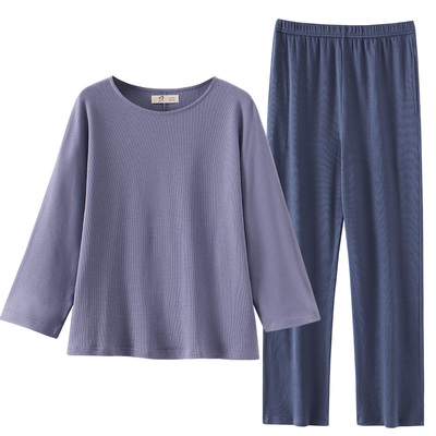 七分袖莫代尔春秋款可出门睡衣