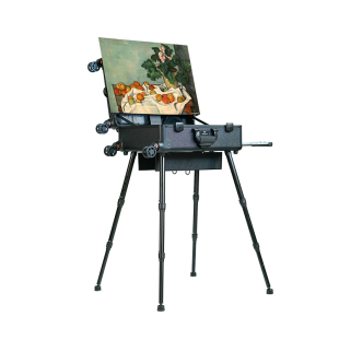 画尽繁华旅行写生画箱油画箱便携画架美术专用素描水彩国画支架式专业油画架折叠画板铝合金拉杆户外写生画箱